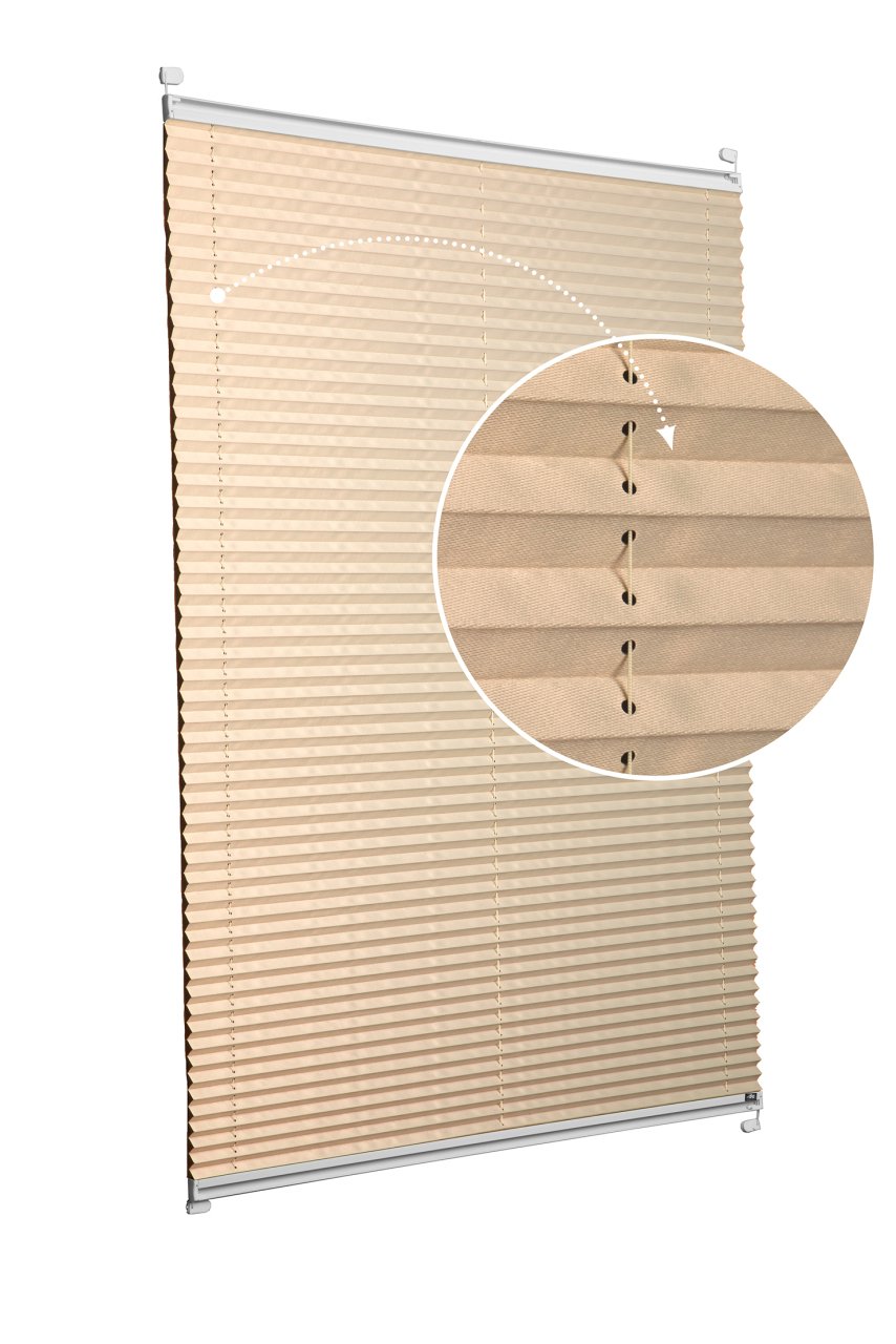 Vidalı Plise Perde (Düz Kumaş) Violet-Bej-69 - Gümüş Gri