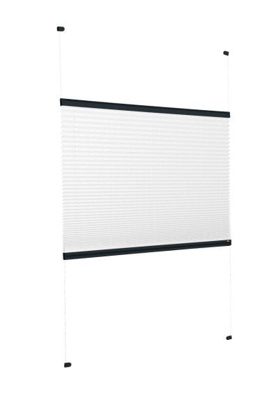 Vidalı Plise Perde (Düz Kumaş) Violet-Beyaz 01 - Antresit Gri