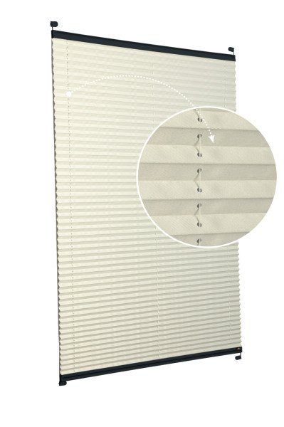 Vidalı Plise Perde (Düz Kumaş) Violet-Krem 502 - Antresit Gri