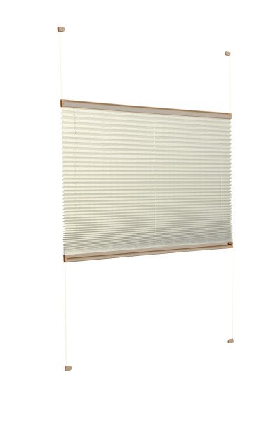 Vidalı Plise Perde (Düz Kumaş) Violet-Krem 502 - Bronz