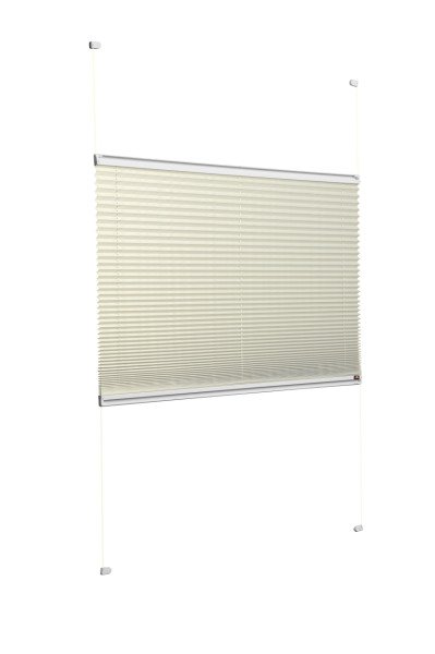 Vidalı Plise Perde (Düz Kumaş) Violet-Krem 502 - Gümüş Gri