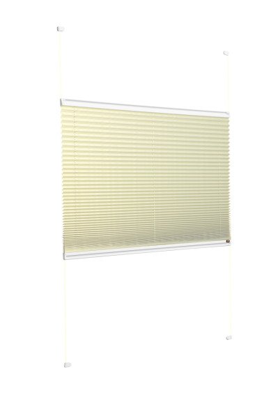 Vidalı Plise Perde (Düz Kumaş) Violet-Sarı-726 - Beyaz