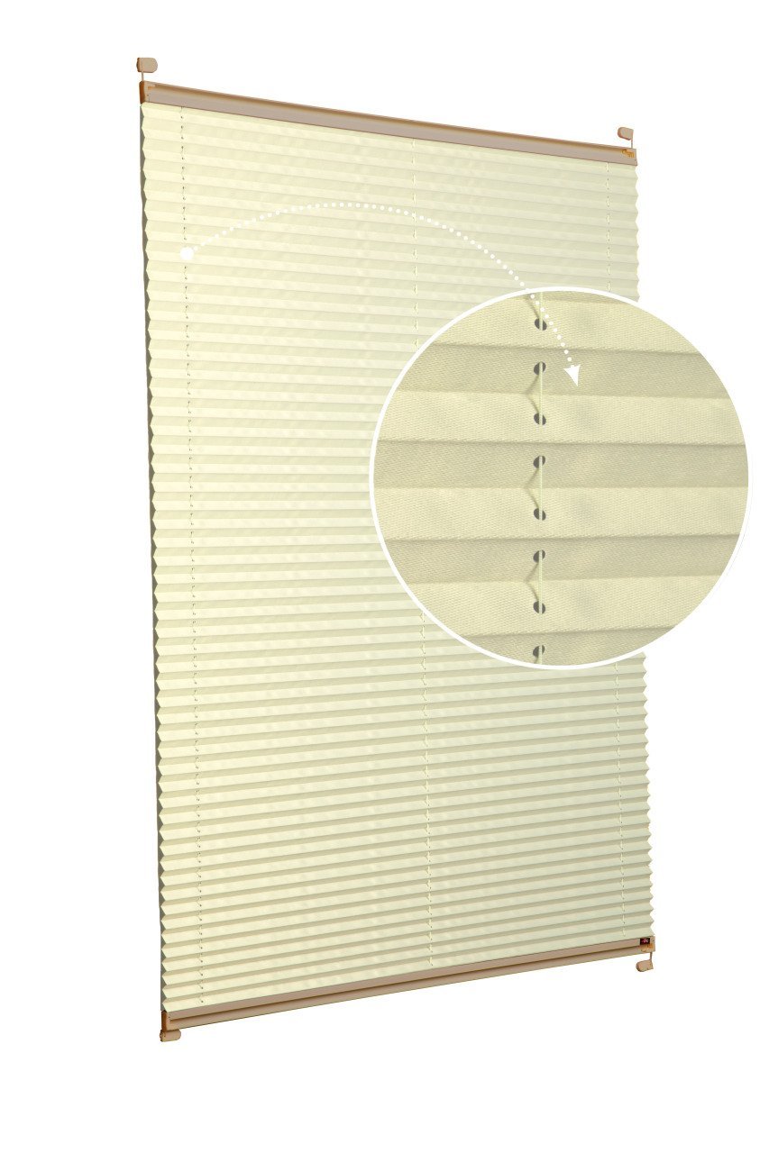 Vidalı Plise Perde (Düz Kumaş) Violet-Sarı-726 - Bronz