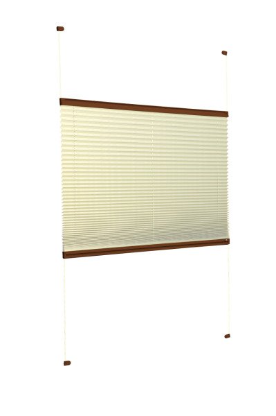 Vidalı Plise Perde (Düz Kumaş) Violet-Sarı-726 - Kahverengi