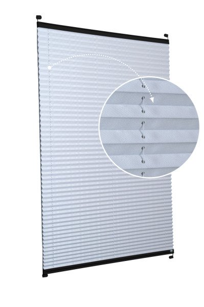 Vidalı Plise Perde (Düz Kumaş) Violet-A.Gri-2255 - Siyah