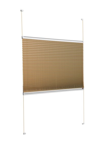 Vidalı Plise Perde (Düz Kumaş) Violet-Bronz-519 - Gümüş Gri