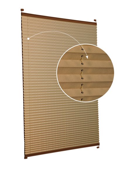 Vidalı Plise Perde (Düz Kumaş) Violet-Bronz-519 - Kahverengi