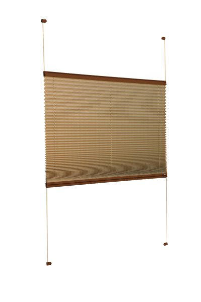 Vidalı Plise Perde (Düz Kumaş) Violet-Bronz-519 - Kahverengi