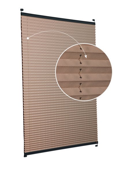 Vidalı Plise Perde (Düz Kumaş) Violet-Kahverengi-705 - Antresit Gri