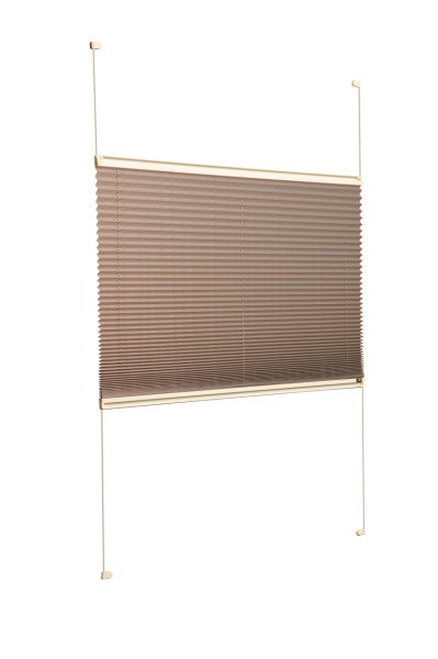 Vidalı Plise Perde (Düz Kumaş) Violet-Kahverengi-705 - Bronz