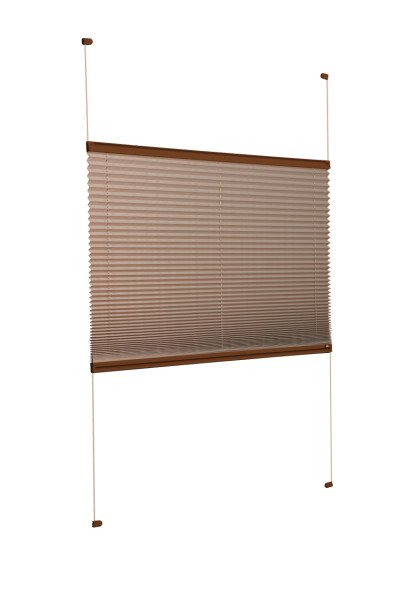 Vidalı Plise Perde (Düz Kumaş) Violet-Kahverengi-705 - Kahverengi