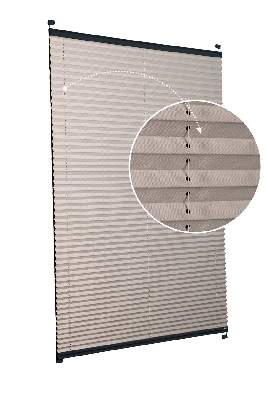 Vidalı Plise Perde (Düz Kumaş) Violet-Kül Gri-3078 - Antresit Gri