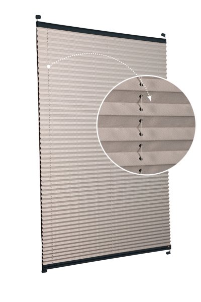 Vidalı Plise Perde (Düz Kumaş) Violet-Kül Gri-3078 - Antresit Gri