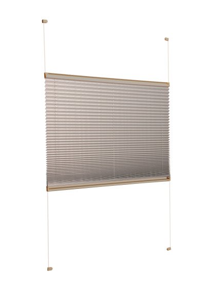 Vidalı Plise Perde (Düz Kumaş) Violet-Kül Gri-3078 - Bronz