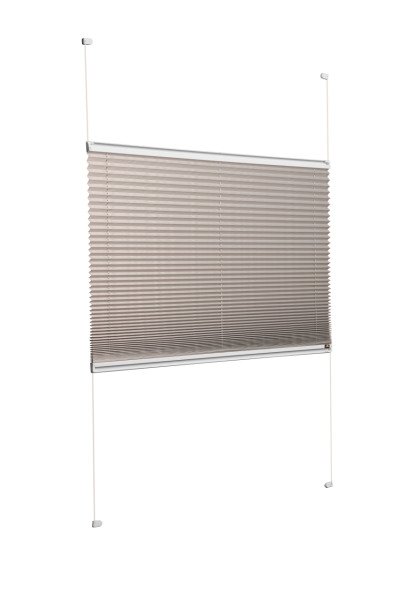 Vidalı Plise Perde (Düz Kumaş) Violet-Kül Gri-3078 - Gümüş Gri