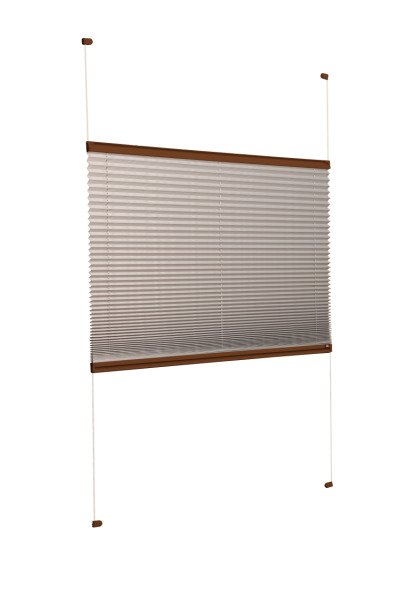 Vidalı Plise Perde (Düz Kumaş) Violet-Kül Gri-3078 - Kahverengi