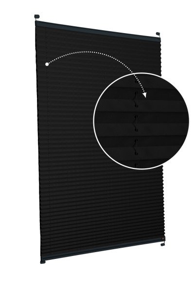 Vidalı Plise Perde (Düz Kumaş) Violet-Siyah-02 - Antresit Gri