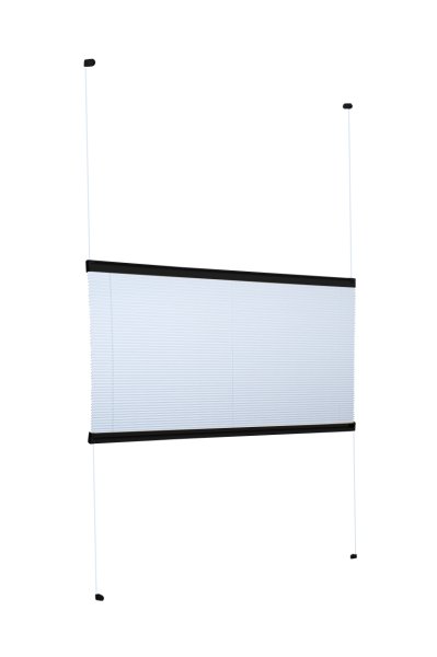 Vidalı Plise Perde (Desenli Kumaş) Abelia-Açık Gri -2255 - Siyah