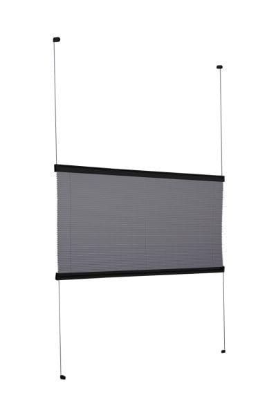 Vidalı Plise Perde (Desenli Kumaş) Lotus-Antresit Gri -2421 - Siyah