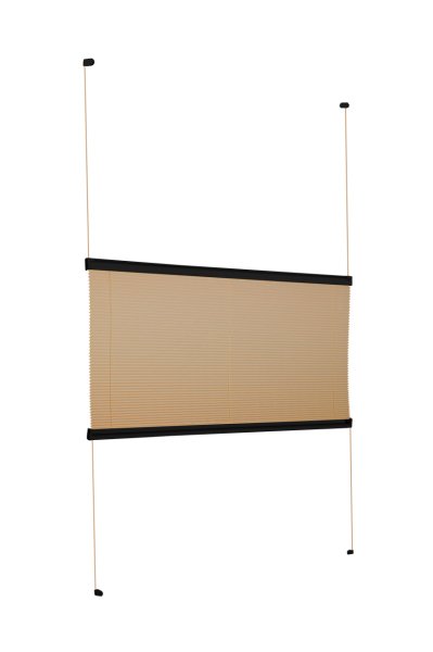 Vidalı Plise Perde (Desenli Kumaş) Lotus-Bronz -519 - Siyah