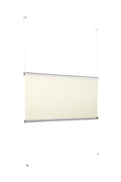 Vidalı Plise Perde (Desenli Kumaş) Lotus-Krem -502 - Gümüş Gri