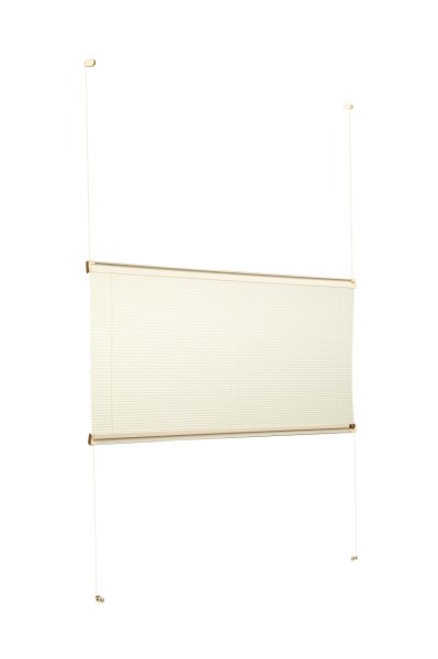 Vidalı Plise Perde (Desenli Kumaş) Lotus-Krem -502 - Krem