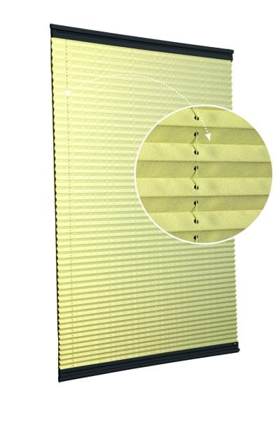 Vidalı/Yapıştırmalı Plise Perde (Özel Renkler) Violet-Fıstık Yeşili -201 - Antresit Gri - Yapıştırmalı Sistem