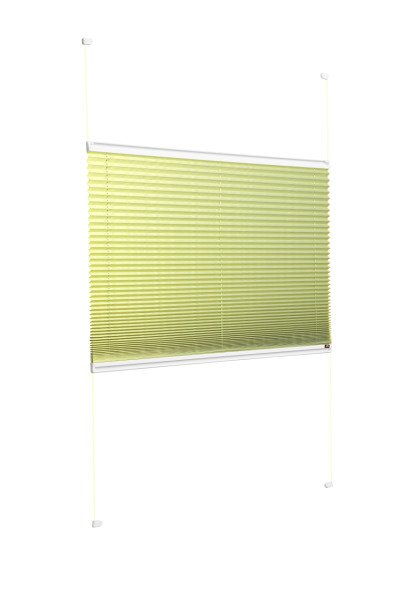 Vidalı/Yapıştırmalı Plise Perde (Özel Renkler) Violet-Fıstık Yeşili -201 - Beyaz - Vidalı Sistem