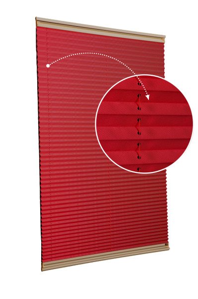 Vidalı/Yapıştırmalı Plise Perde (Özel Renkler) Violet-Kırmızı -621 - Bronz - Yapıştırmalı Sistem