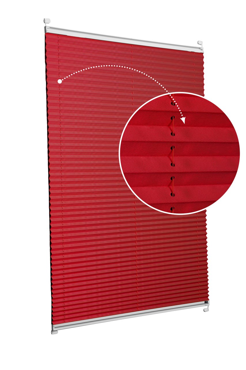 Vidalı/Yapıştırmalı Plise Perde (Özel Renkler) Violet-Kırmızı -621 - Gümüş Gri - Vidalı Sistem