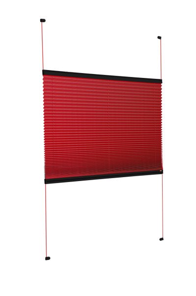 Vidalı/Yapıştırmalı Plise Perde (Özel Renkler) Violet-Kırmızı -621 - Siyah - Vidalı Sistem