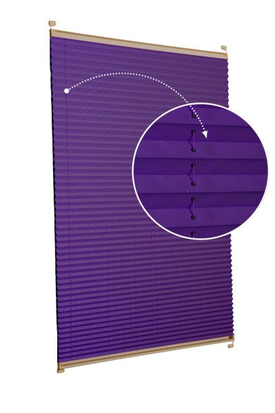 Vidalı/Yapıştırmalı Plise Perde (Özel Renkler) Violet-Mor -774 - Bronz - Vidalı Sistem