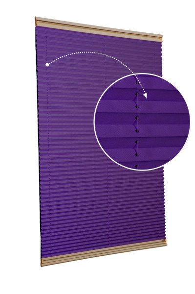 Vidalı/Yapıştırmalı Plise Perde (Özel Renkler) Violet-Mor -774 - Bronz - Yapıştırmalı Sistem