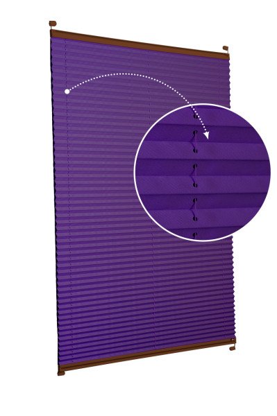 Vidalı/Yapıştırmalı Plise Perde (Özel Renkler) Violet-Mor -774 - Kahverengi - Vidalı Sistem
