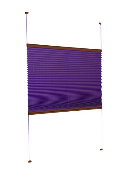 Vidalı/Yapıştırmalı Plise Perde (Özel Renkler) Violet-Mor -774 - Kahverengi - Vidalı Sistem