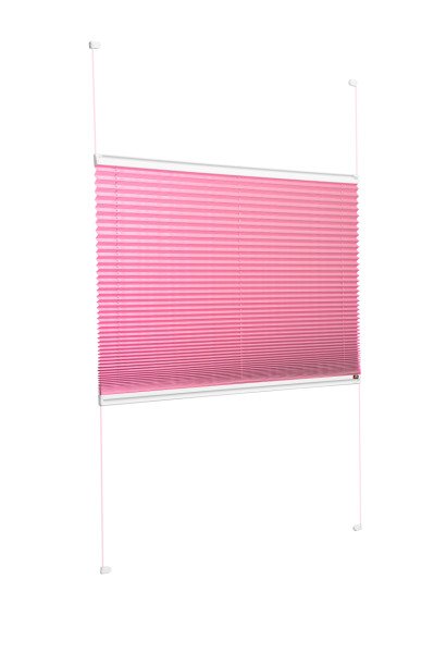 Vidalı/Yapıştırmalı Plise Perde (Özel Renkler) Violet-Pembe - 800 - Beyaz - Vidalı Sistem