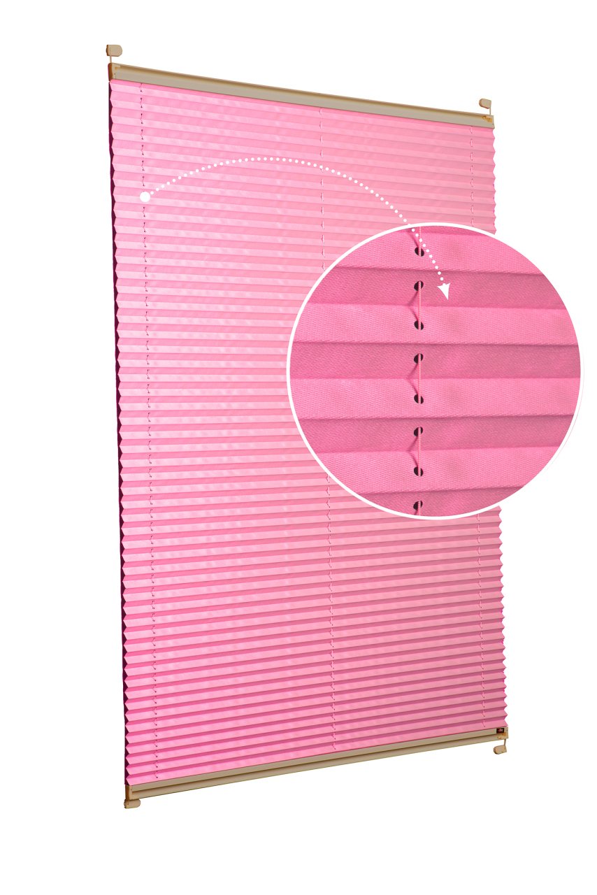 Vidalı/Yapıştırmalı Plise Perde (Özel Renkler) Violet-Pembe - 800 - Bronz - Vidalı Sistem