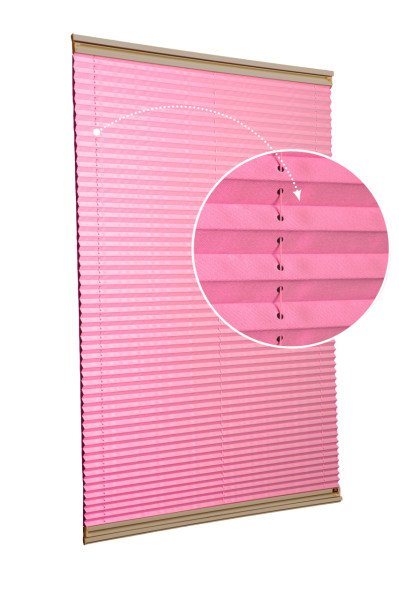 Vidalı/Yapıştırmalı Plise Perde (Özel Renkler) Violet-Pembe - 800 - Bronz - Yapıştırmalı Sistem