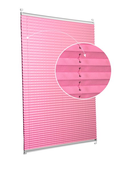 Vidalı/Yapıştırmalı Plise Perde (Özel Renkler) Violet-Pembe - 800 - Gümüş Gri - Vidalı Sistem