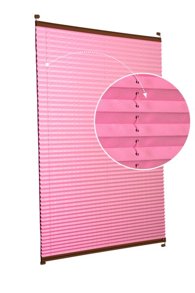 Vidalı/Yapıştırmalı Plise Perde (Özel Renkler) Violet-Pembe - 800 - Kahverengi - Vidalı Sistem