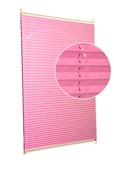 Vidalı/Yapıştırmalı Plise Perde (Özel Renkler) Violet-Pembe - 800 - Krem - Vidalı Sistem