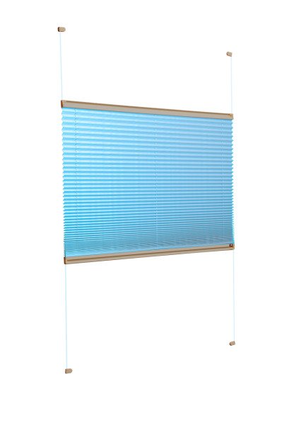 Vidalı/Yapıştırmalı Plise Perde (Özel Renkler) Violet-Turkuaz -261 - Bronz - Vidalı Sistem