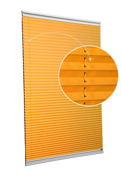 Vidalı/Yapıştırmalı Plise Perde (Özel Renkler) Violet-Turuncu -717 - Gümüş Gri - Yapıştırmalı Sistem