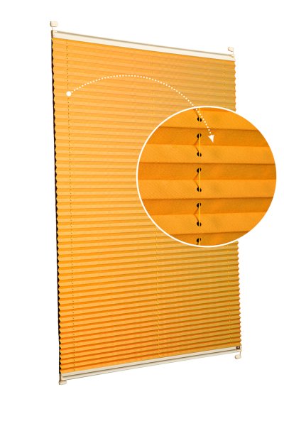 Vidalı/Yapıştırmalı Plise Perde (Özel Renkler) Violet-Turuncu -717 - Krem - Vidalı Sistem