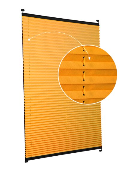 Vidalı/Yapıştırmalı Plise Perde (Özel Renkler) Violet-Turuncu -717 - Siyah - Vidalı Sistem