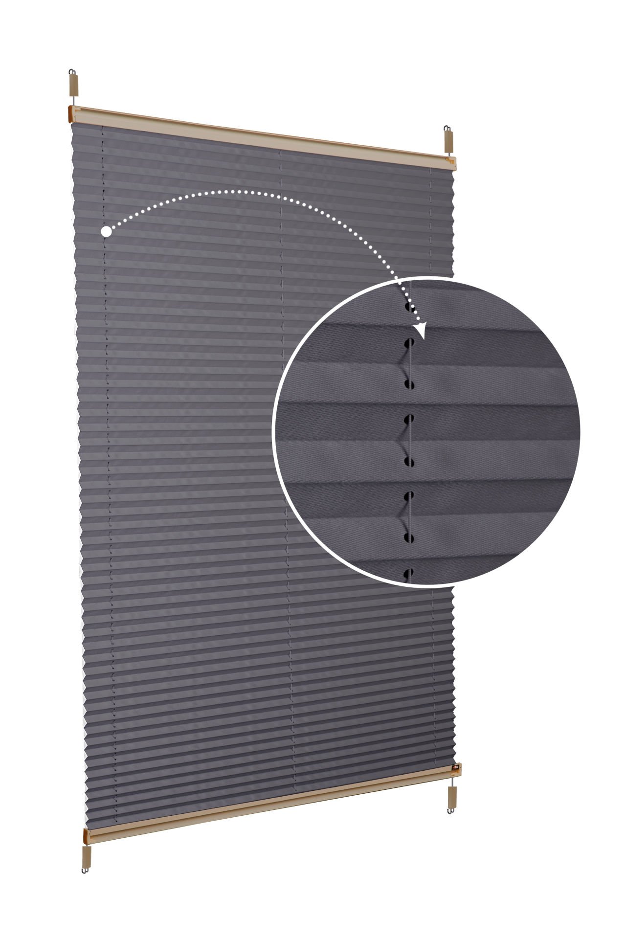 Easyfix Askılı Sistem (Düz Kumaş) Violet-Antresit-2421 - Bronz