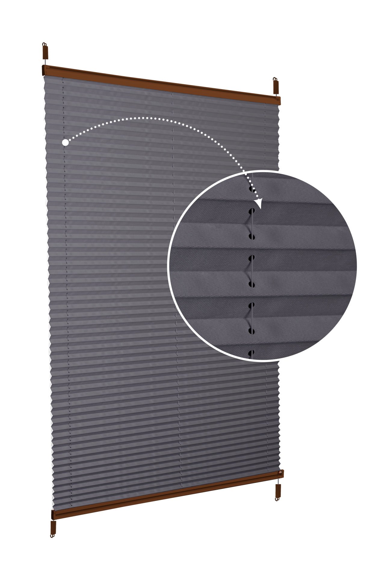 Easyfix Askılı Sistem (Düz Kumaş) Violet-Antresit-2421 - Kahverengi