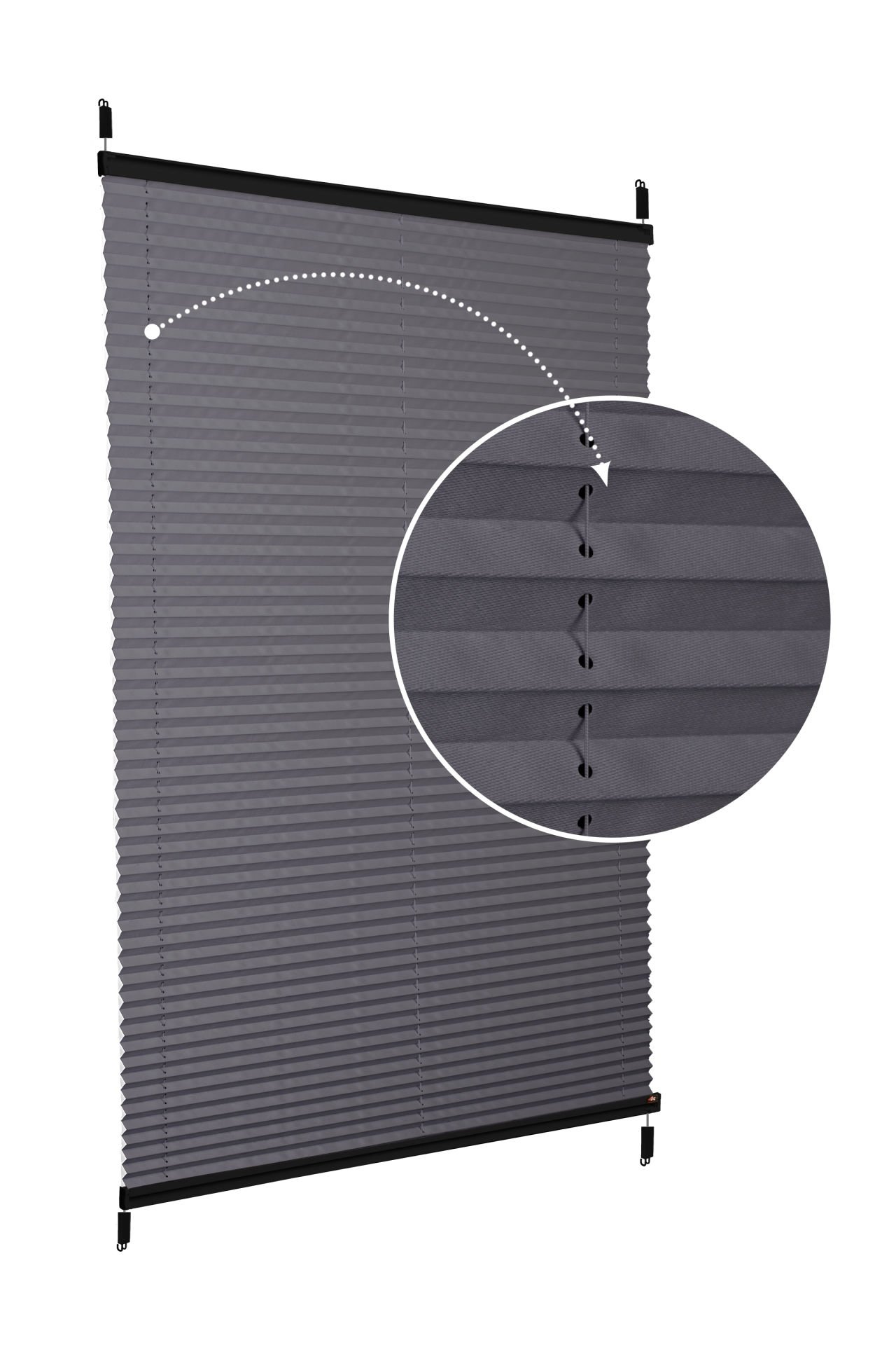 Easyfix Askılı Sistem (Düz Kumaş) Violet-Antresit-2421 - Siyah