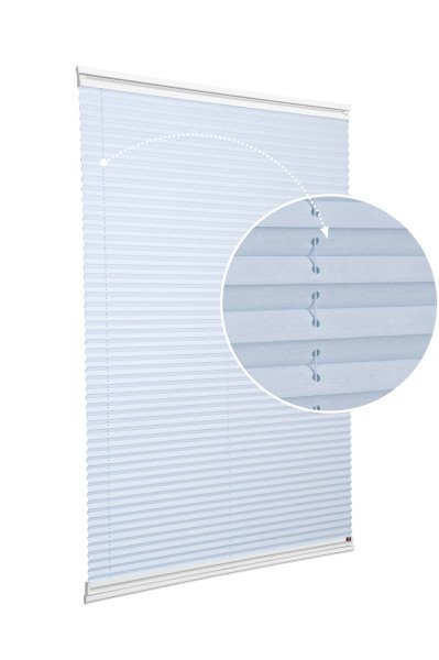 Yapıştırmalı Sistem (Desenli Kumaş) Abelia-Açık Gri -2255 - Beyaz