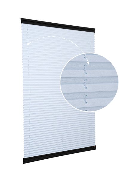 Yapıştırmalı Sistem (Desenli Kumaş) Abelia-Açık Gri -2255 - Siyah